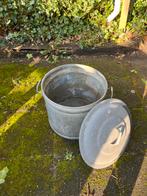 Antiek zinken teil, Ophalen, Gebruikt, 40 cm of meer, Rond