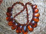 Antiek Barnsteen amber collier ketting zeldzaam, Ophalen, Overige materialen, Ketting