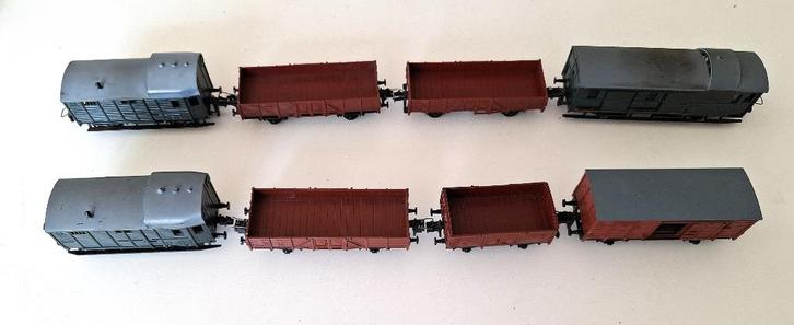 Trix Express set standaard goederenwagens, Hobby en Vrije tijd, Modeltreinen | H0, Gebruikt, Wagon, Gelijkstroom, Trix, Ophalen of Verzenden