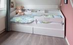 Kinderbed, Kinderen en Baby's, Kinderkamer | Bedden, Ophalen, 85 tot 100 cm, Gebruikt, Matras