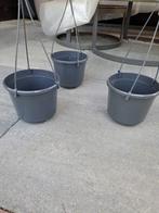 3 kunststof hangpotten NIEUW NIEUW, Kunststof, Tuin, Rond, Nieuw