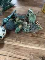 Kerstboom versieringen. Petrol en Wit, Diversen, Kerst, Ophalen of Verzenden, Zo goed als nieuw