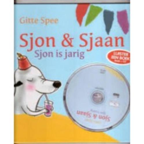 Sjon & Sjaan: Sjon is jarig van Gitte Spee (met cd), Boeken, Kinderboeken | Kleuters, Zo goed als nieuw, Fictie algemeen, 4 jaar
