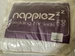 Nappiez dekbed 150x120 + Overtrekken & Hoeslakens, Jongetje of Meisje, Wit, Ophalen of Verzenden, Deken of Dekbed