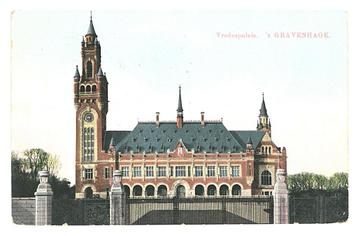 901711	s Gravenhage	vredespaleis	1913	Gelopen met postzegel  beschikbaar voor biedingen