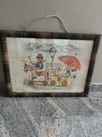Schilderijen, Ophalen of Verzenden, Gebruikt, Hout, Minder dan 50 cm
