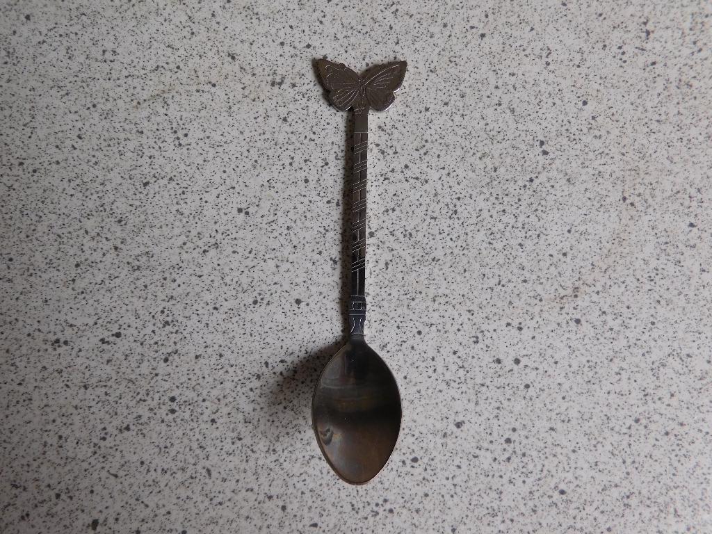 Koffie Lepel Vlinder Fruit & Flowers JBS Janneke Brinkman, Ophalen of Verzenden, Zo goed als nieuw, Rvs of Chroom, Vaatwasserbestendig