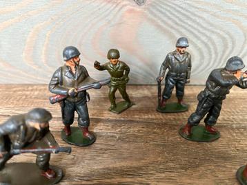 Vintage Tinnen Soldaatjes - Set van 6 beschikbaar voor biedingen