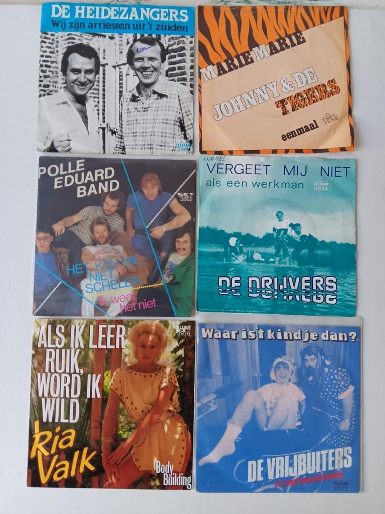 Telstar singles, Cd's en Dvd's, Vinyl | Nederlandstalig, Ophalen of Verzenden, Zo goed als nieuw, Overige formaten, Levenslied of Smartlap