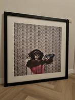 Grote Lijst met Aap Print, Ophalen