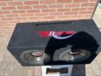 Subwoofer met versterker  amplifier, Subwoofer, Zo goed als nieuw, 120 watt of meer, Ophalen