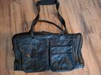 Echte leren weekendtas / reistas met zijvakken, Sieraden, Tassen en Uiterlijk, Tassen | Reistassen en Weekendtassen, Gebruikt