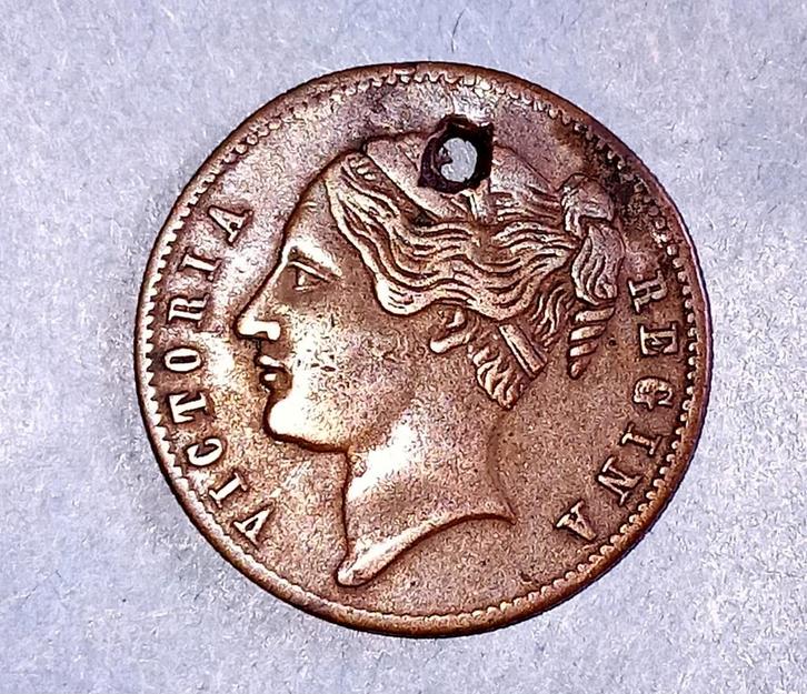 1837 Victoria Regina koperen munt, Postzegels en Munten, Penningen en Medailles, Brons, Buitenland, Ophalen of Verzenden