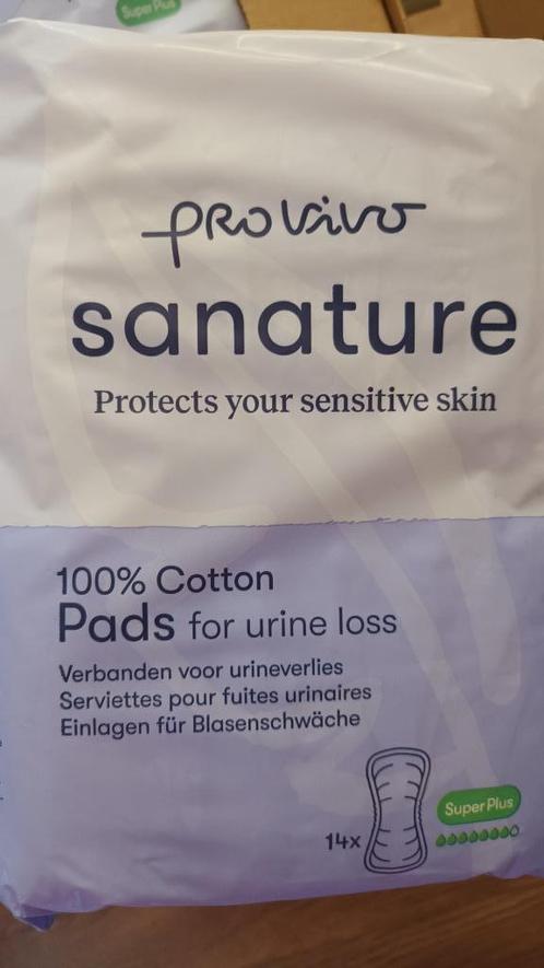32x Inco.mat. ProVivo Sanature Super Plus 100% katoen 14 st, Diversen, Verpleegmiddelen, Nieuw, Ophalen of Verzenden