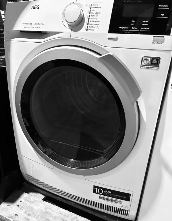 AEG T8DB84GW Warmtepompdroger 8kg – Refurbished – A++, Witgoed en Apparatuur, Wasdrogers, Gebruikt, Luchtafvoer, 6 tot 8 kg, 85 tot 90 cm