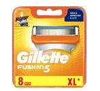 Gillette Fusion 5 -8 stuks-5 blades-scheermesjes, OP=OP, Verzenden, Nieuw, Gehele gezicht