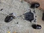 Peter Lynn kite buggy + 6m kite, Ophalen, Gebruikt, Vierlijns, Toebehoren