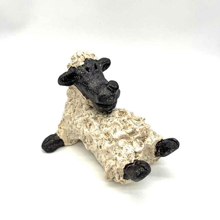 Speelse schapen keramiek handgemaakt, Antiek en Kunst, Kunst | Designobjecten, Ophalen of Verzenden