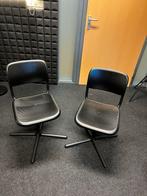 2 Draaibare Bureau Stoelen - Zo Goed Als Nieuw, Ophalen, Kunststof, Twee, Zwart