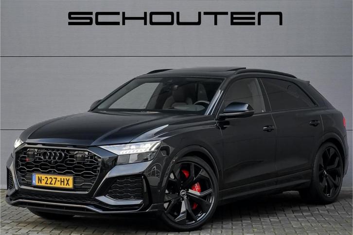 Audi Q8 4.0 TFSI RS Q8 Quattro Dynamic+ Keramisch Pano B&O T, Auto's, Audi, Bedrijf, Te koop, Q8, 360° camera, 4x4, ABS, Achteruitrijcamera