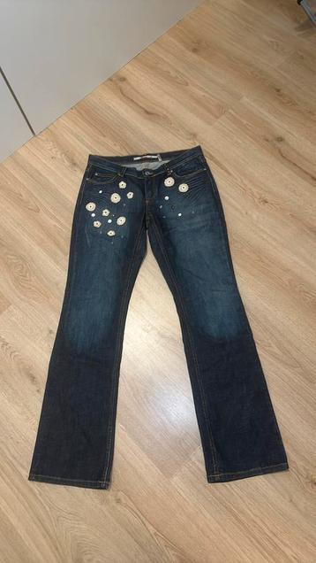 Only Jeans maat 42 met bloem applicaties beschikbaar voor biedingen