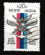 India 1972. Herdenking Defensie Diensten, Postzegels en Munten, Ophalen of Verzenden, Zuid-Azië, Gestempeld