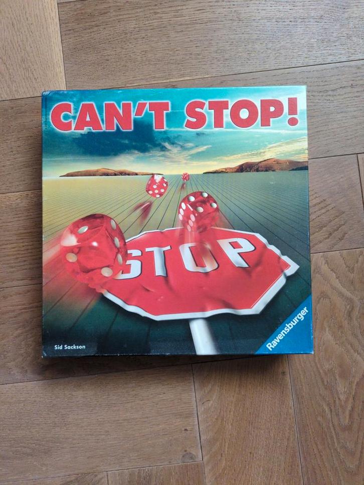 Can't Stop! Bordspel - Ravensburger, Hobby en Vrije tijd, Gezelschapsspellen | Bordspellen, Zo goed als nieuw, Een of twee spelers