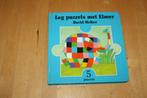 Leg puzzels met Elmer, David McKee, Boeken, Kinderboeken | Baby's en Peuters, Ophalen of Verzenden, Gelezen, 3 tot 4 jaar