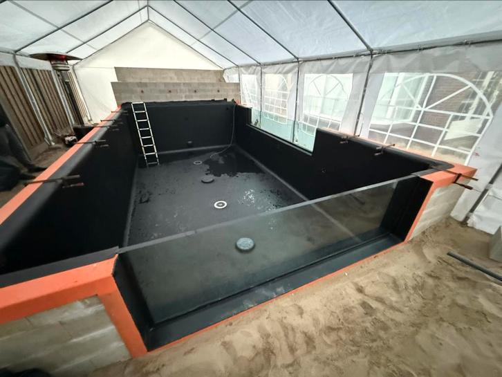Vijverfolie lassen bij u in de vijver en leveren Vijverraam, Tuin en Terras, Vijver-toebehoren, Nieuw, Vijverfolie, Ophalen of Verzenden