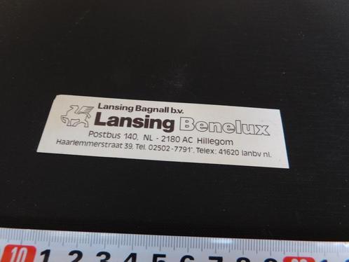 sticker hillegom lansing bagnall bv lansing benelux, Verzamelen, Stickers, Zo goed als nieuw, Bedrijf of Vereniging, Ophalen
