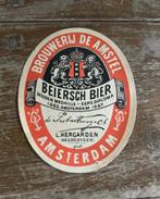 BIER ETIKET BROUWERIJ DE AMSTEL, Verzamelen, Biermerken, Verzenden, Nieuw, Overige typen, Amstel