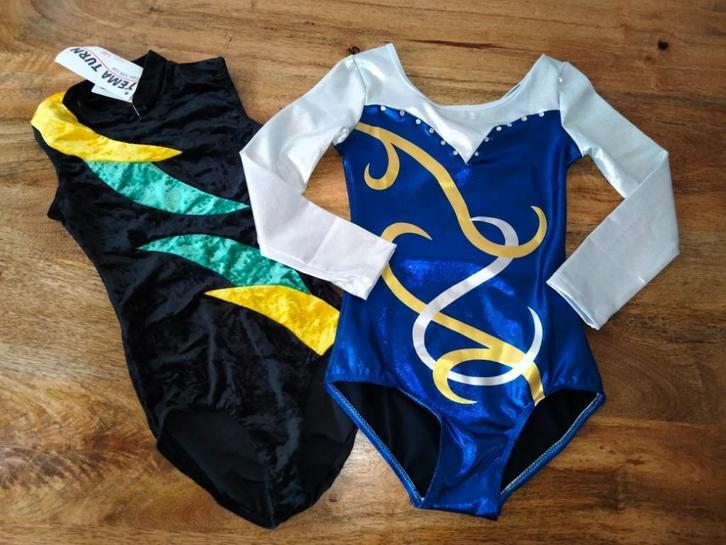 Turnpak/gympak/turnpakje/gympakje/turnpakjes maat 134, Sport en Fitness, Turnen, Zo goed als nieuw, Turnpak(je), Kindermaat 122 t/m 140