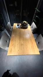 Eettafel massirf eiken, Huis en Inrichting, Tafels | Eettafels, Ophalen, Gebruikt, Eikenhout, 50 tot 100 cm