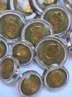 17x groen/goud vintage knopen, 2 maten voor 5 euro, Hobby en Vrije tijd, Naaien en Fournituren, Ophalen of Verzenden, Nieuw, Knoop of Knopen