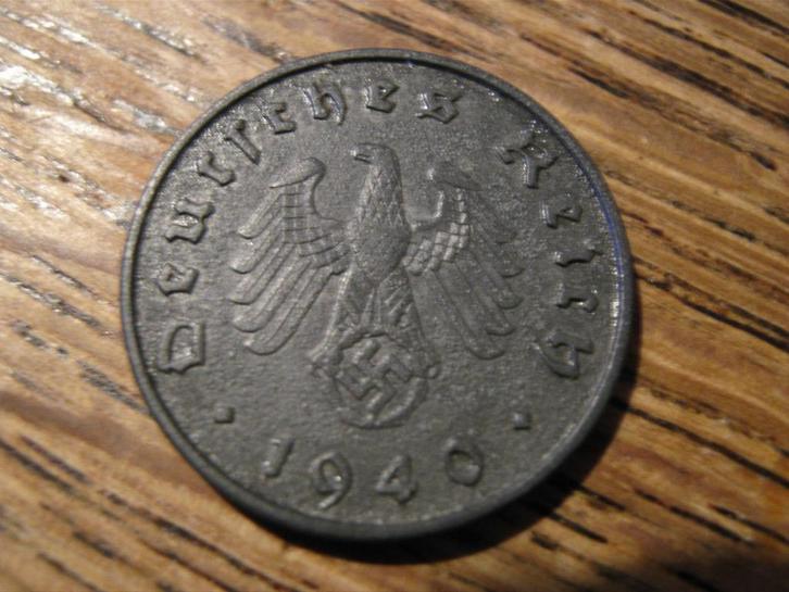 Nazi-Duitsland 10 Reichspfenning 1940, Berlijn, WW2 #608, Postzegels en Munten, Munten | Europa | Niet-Euromunten, Losse munt