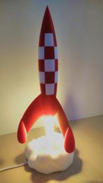 Kuifje raket naar de maan met verlichting, Verzamelen, Ophalen of Verzenden, Kuifje, Nieuw, Beeldje of Figuurtje