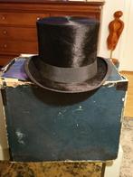 Oude hoge hoed in originele doos en bolhoed, Antiek en Kunst, Ophalen of Verzenden