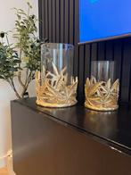 Kandelaars, Huis en Inrichting, Woonaccessoires | Kandelaars en Kaarsen, Ophalen of Verzenden, Zo goed als nieuw, Metaal, Minder dan 25 cm