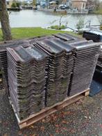 Gratis betonpannen, Doe-het-zelf en Verbouw, Dakpannen en Dakbedekking, Ophalen, Gebruikt, Steen of Klei, 15 m² of meer