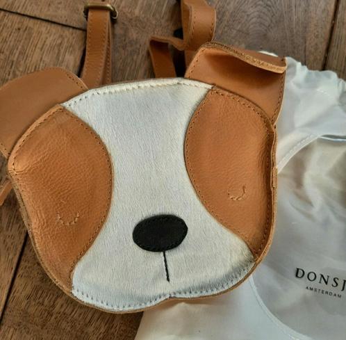 Leuk lederen rugtas hond flapoor donsje nieuw., Kinderen en Baby's, Kindermode-accessoires, Nieuw, Ophalen of Verzenden