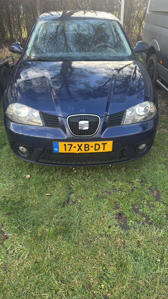 Seat Ibiza 1.6 77KW 3DRS 2007 Blauw, Auto's, Seat, Voorwielaandrijving, 40 €/maand, 4 cilinders, Blauw