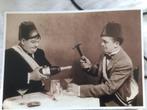 foto kaart van de dikke en de dunne Laurel and Hardy, Ophalen of Verzenden, Zo goed als nieuw, Foto of Kaart