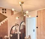 Qazqa Art Deco hanglamp messing 6-lichts - Sydney, Huis en Inrichting, Lampen | Hanglampen, Ophalen, Overige materialen, Gebruikt