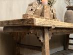 Unieke oud hout Chinese Elmwood salontafel stoer sober, Huis en Inrichting, Nieuw, Minder dan 50 cm, 150 tot 200 cm, Rechthoekig