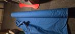 Rol blauwe stof, Ophalen, Blauw, 120 cm of meer, 200 cm of meer