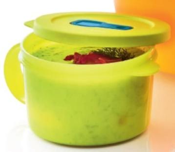 Tupperware CrystalWave Magnetron Soepkom Lime Nieuw beschikbaar voor biedingen