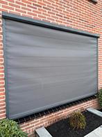 2 Antraciet grijze elektrische zonneschermen, Tuin en Terras, Zonneschermen, Ophalen, Gebruikt, Elektrisch, 150 tot 300 cm