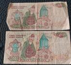 Twee Turkse Lira Biljetten - 5000 Lira, Ophalen of Verzenden, Euro's, Setje