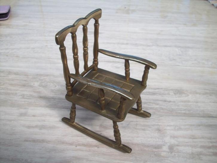 zeldzaam echt massieve geel koper schommel stoel, Antiek en Kunst, Antiek | Koper en Brons, Koper, Ophalen of Verzenden