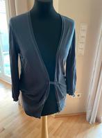 Turnover fijn zacht soepel vestje maat S blauw zijde katoen, Blauw, Zo goed als nieuw, Maat 36 (S), Turnover